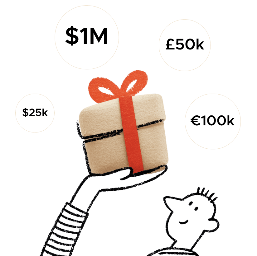 Illustration of a major donor directing philanthropy towards high-impact giving